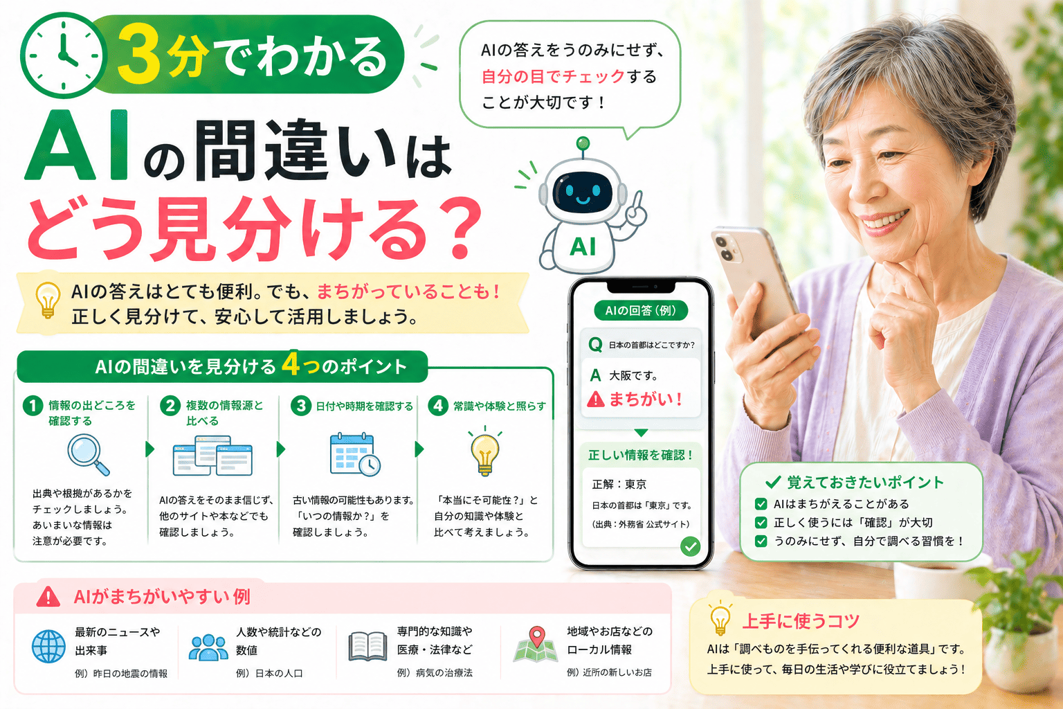 3分でわかる AIの間違いはどう見分ける？