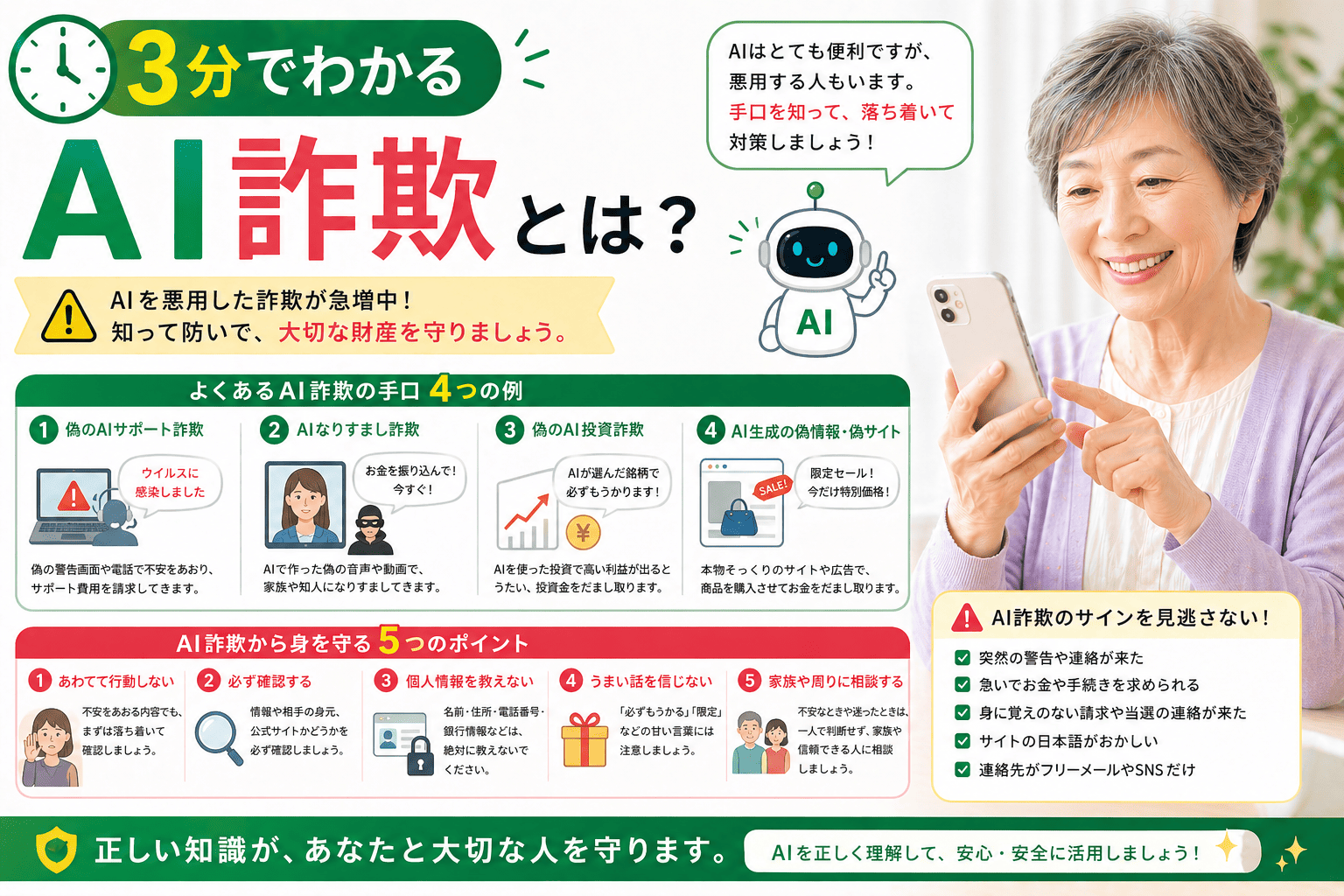 3分でわかる AI詐欺とは？