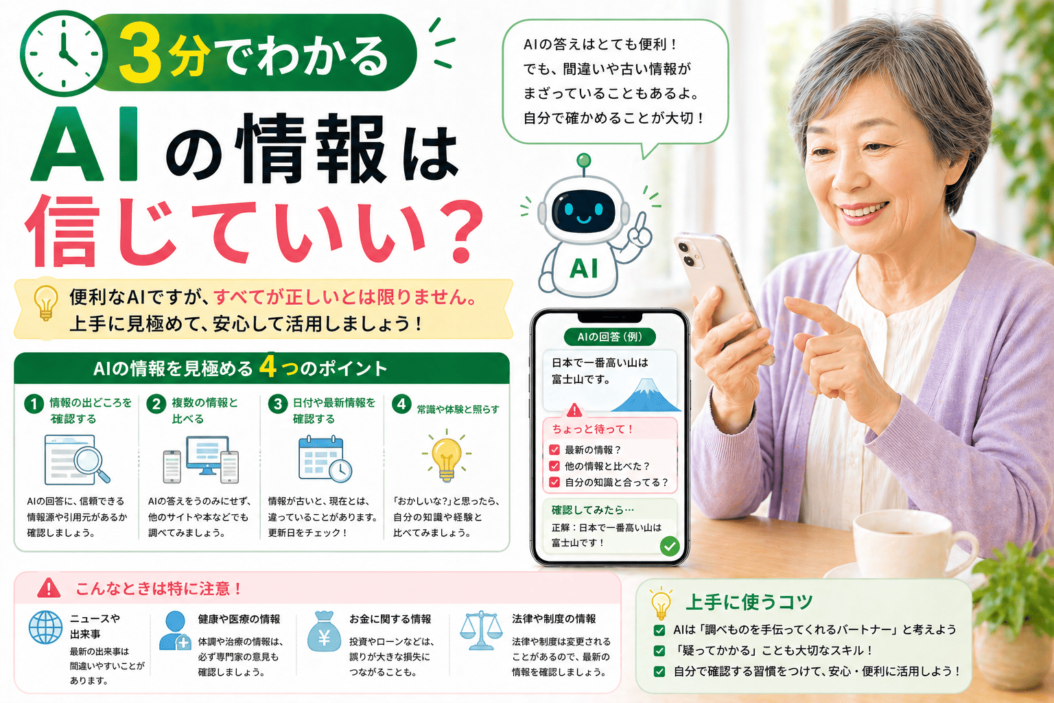 3分でわかる AIの情報は信じていい？