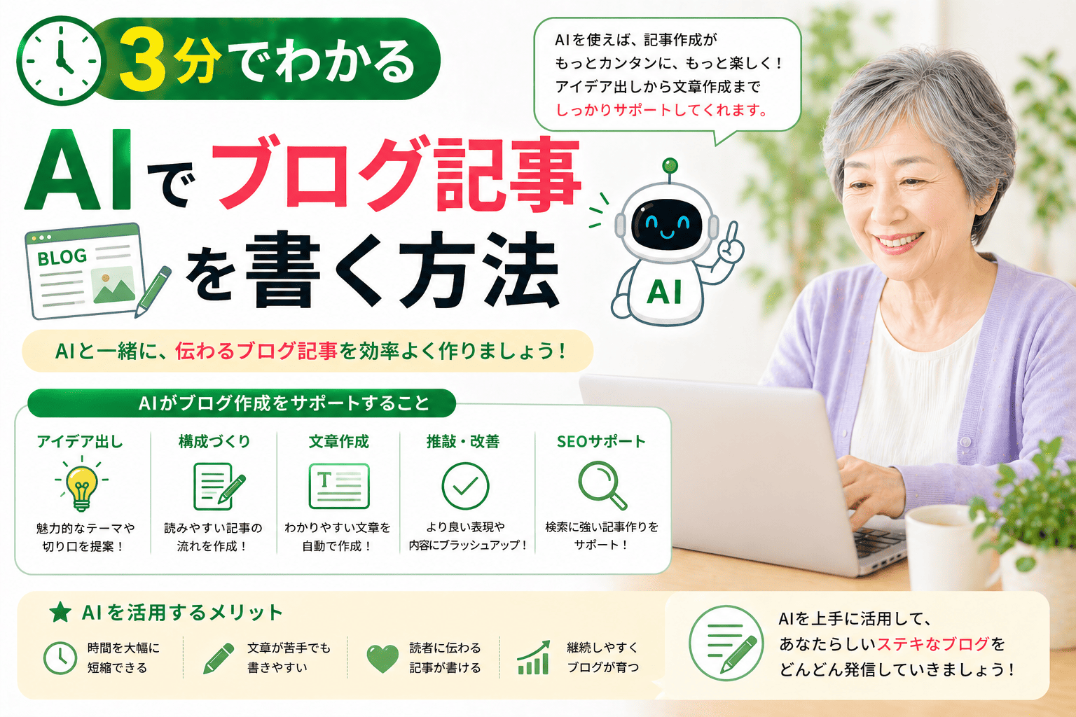 3分でわかる AIでブログ記事を書く方法