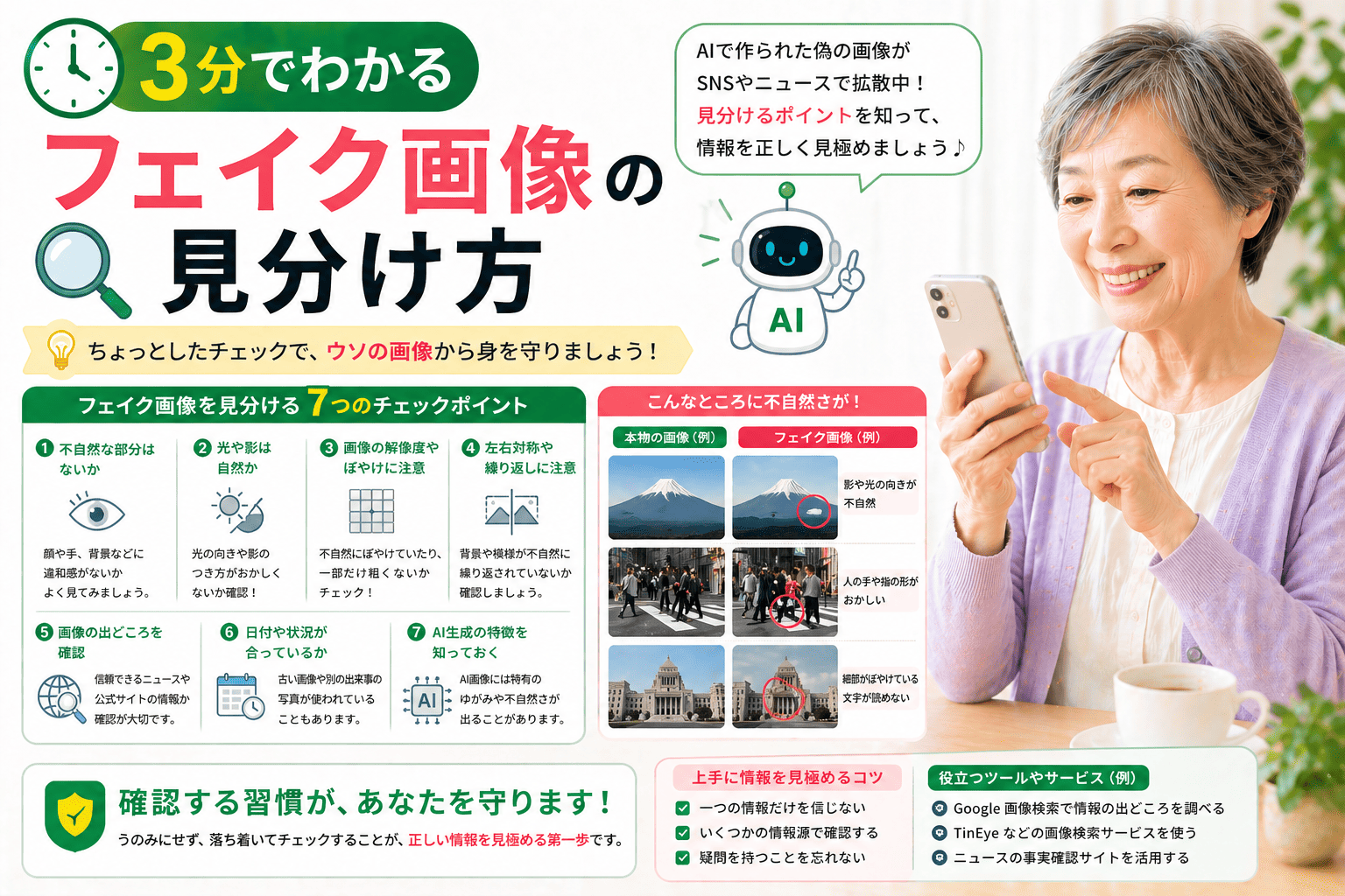 3分でわかる フェイク画像の見分け方