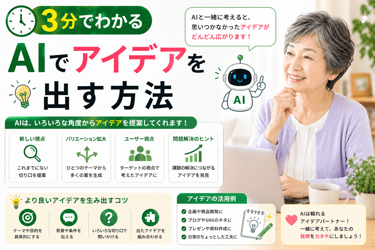 3分でわかる AIでアイデアを出す方法