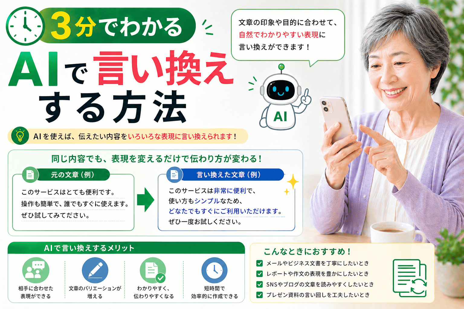 3分でわかる AIで言い換えする方法